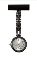Medical watch with pin attachment - Black