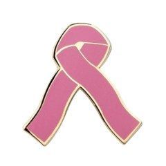Pink ribbon pin