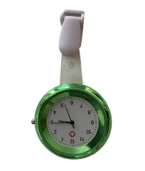 Medical watch with clip fastener -Mint Green
