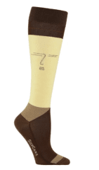 Comression socks (CCL.1), BAMBOO, Yellow and nature face