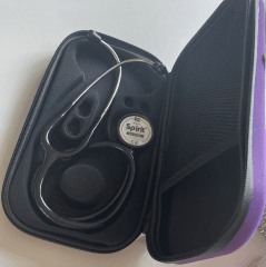 Stethoscope case with dualhead black stethoscope (Spirit)